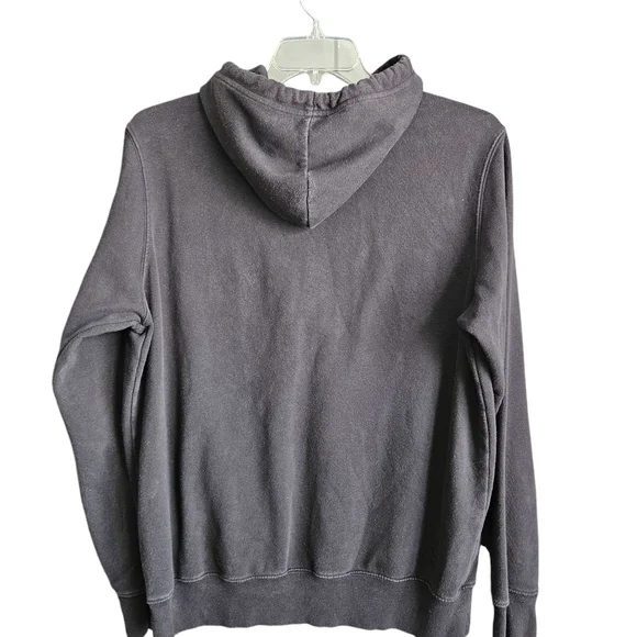 The North Face Hoodie Mens Large Black Pullover Pockets Logo Sweatshirt - Picture 3 of 9